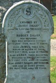 Sharp gravestone at Girthon